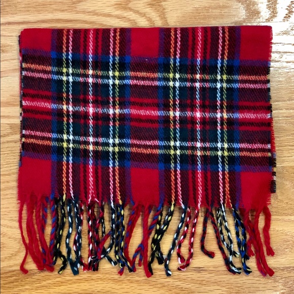 James Pringle Weavers Accessories - Red tartan scarf NWOT